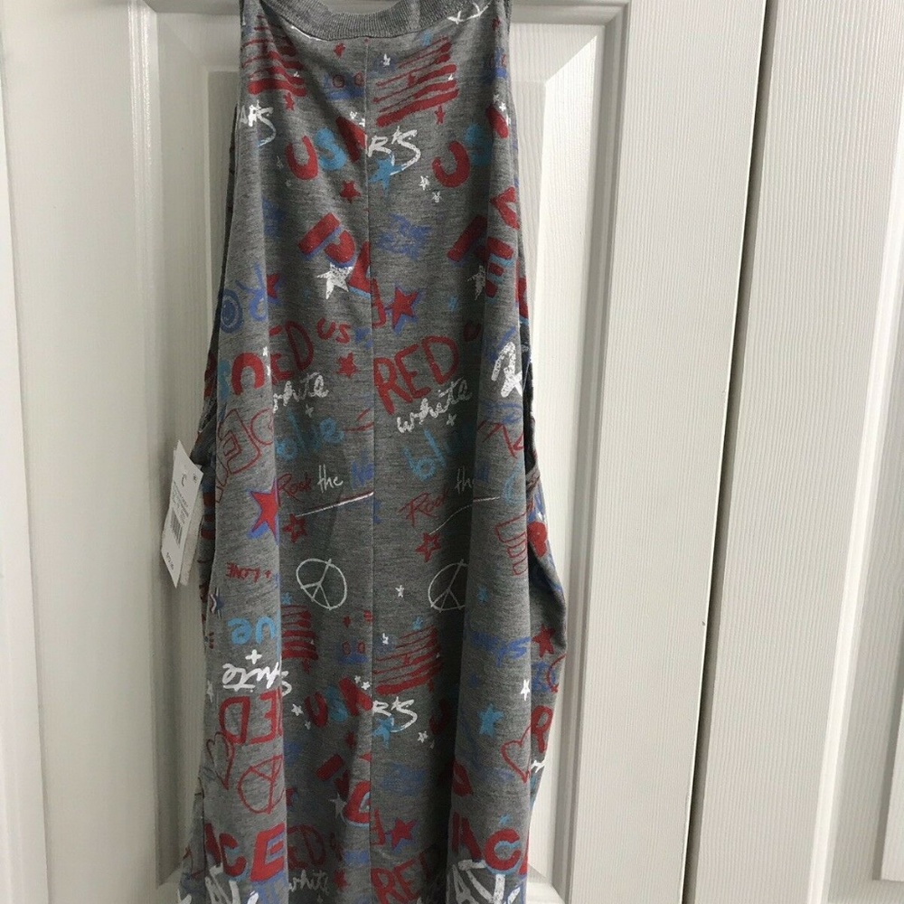 NWT Lux Women's American Pattern Graphic Tank Top - Picture 3 of 8